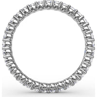 Contemporary Eternity Band with Shared-Prong Round Diamonds by Fana - 0.75 Carat Total Diamond Weight