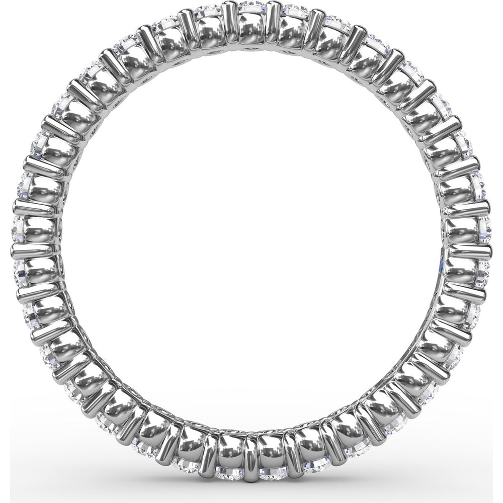 Contemporary Eternity Band with Shared-Prong Round Diamonds by Fana - 0.75 Carat Total Diamond Weight