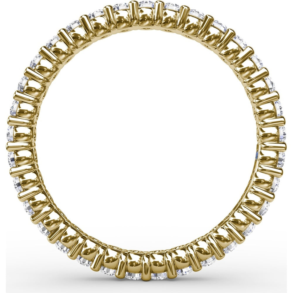 Contemporary Eternity Band with Shared-Prong Round Diamonds by Fana - 0.75 Carat Total Diamond Weight