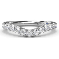 Contoured Pavé Diamond Band with Round Diamonds by Fana - 0.56 Carat Total Diamond Weight