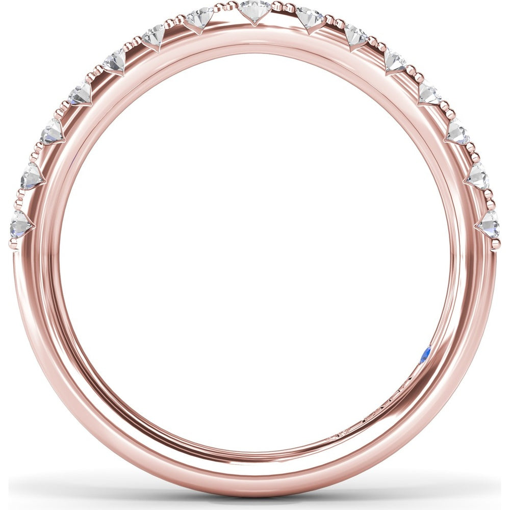 Contoured Pavé Diamond Band with Round Diamonds by Fana - 0.56 Carat Total Diamond Weight