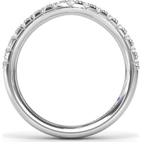 Contoured Pavé Diamond Band with Round Diamonds by Fana - 0.56 Carat Total Diamond Weight