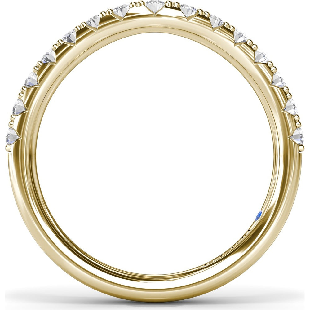 Contoured Pavé Diamond Band with Round Diamonds by Fana - 0.56 Carat Total Diamond Weight