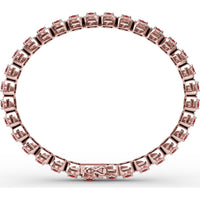 Cushion Cut Ruby and Diamond Halo Bracelet by Fana - 6.72 Carat Total Gemstone Weight