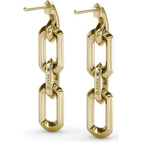 Dainty Chain-Link Drop Earrings with Polished Openwork Links by Fana