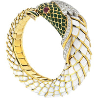 David Webb Enchanted Koi Fish Diamond Cuff Bracelet