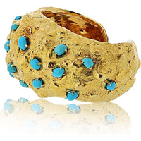 David Webb Platinum and 18K Yellow Gold Bold Cuff Bracelet - 108.9 Grams of Timeless Luxury