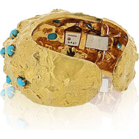 David Webb Platinum and 18K Yellow Gold Bold Cuff Bracelet - 108.9 Grams of Timeless Luxury