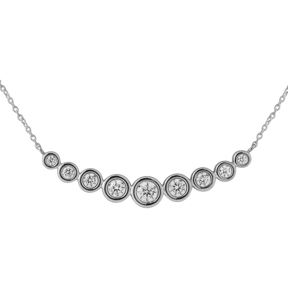 Dazzling 14K White Gold Diamond Necklace - 0.50 Carat