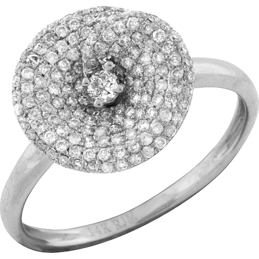 Dazzling 14K White Gold Diamond Ring - 0.47 Carat Round Diamond