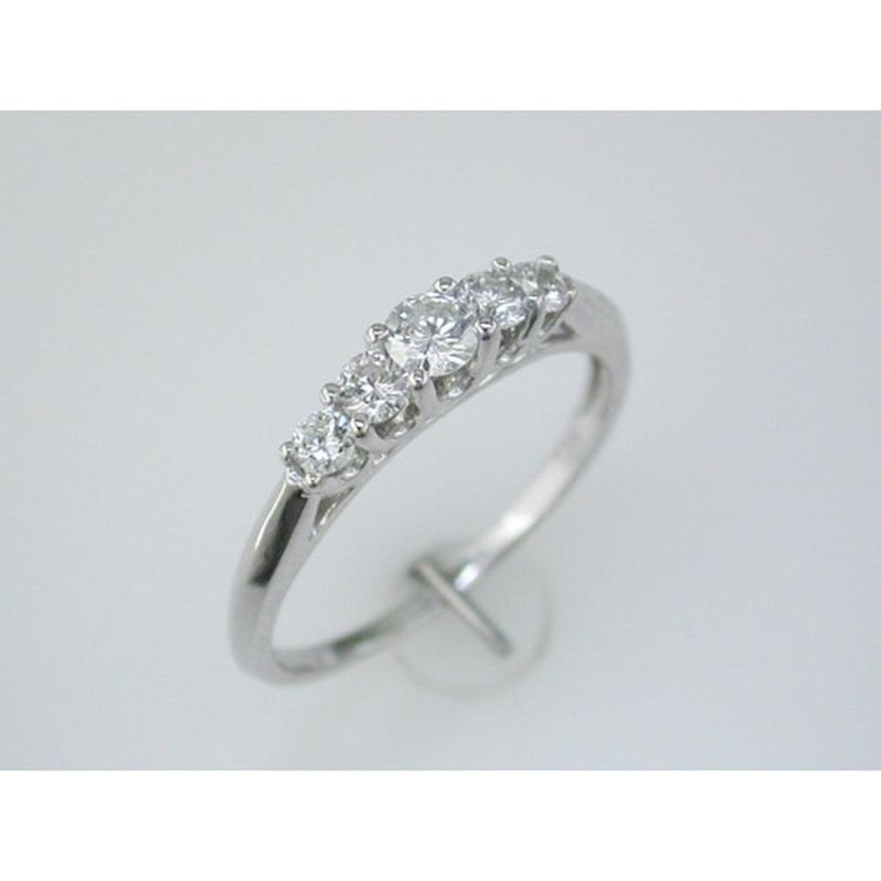 Dazzling 14K White Gold Diamond Wedding Band - 0.48 Carat Total Diamond Weight