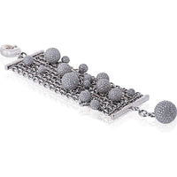 De Grisogono 18K Yellow Gold Boule Bracelet with Pave Diamonds - 35.93 Carats Total Diamond Weight