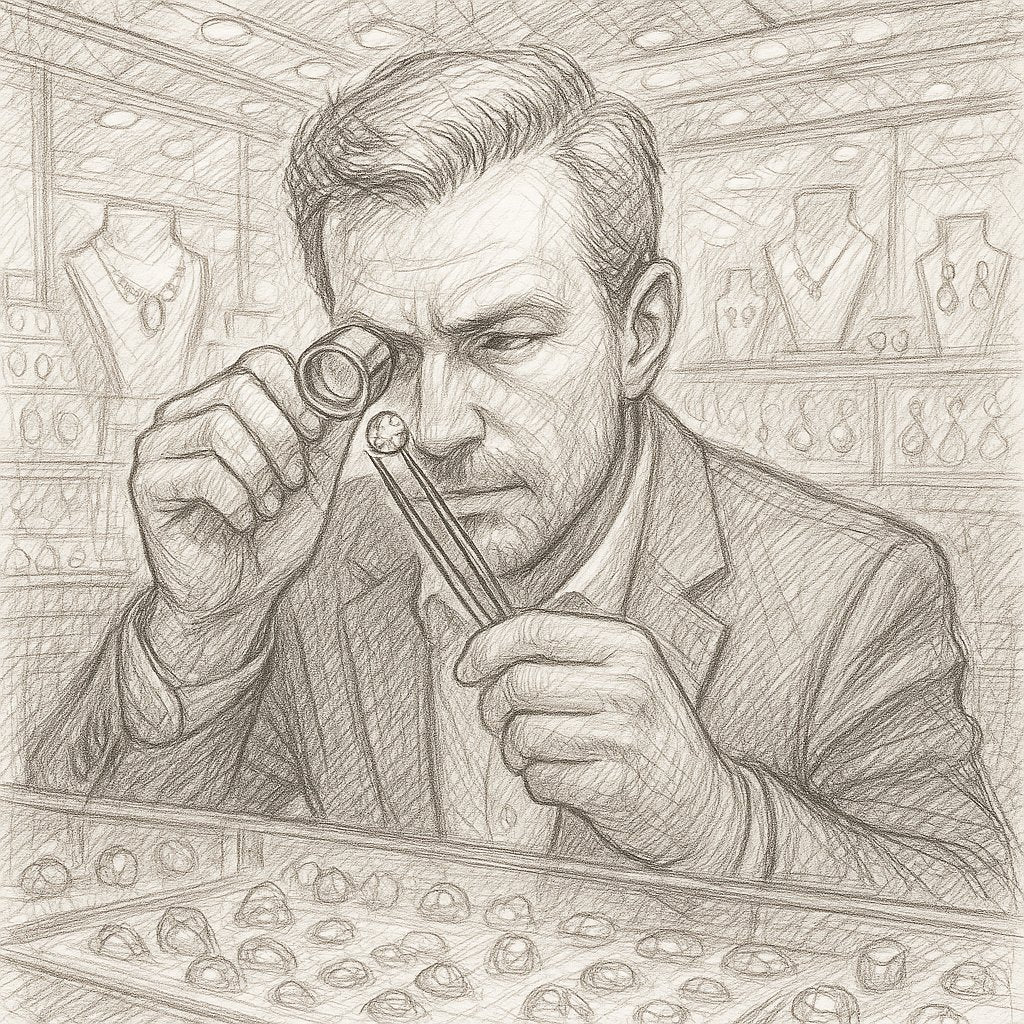 A close-up view of a GIA diamond grading report highlighting the detailed clarity plotting diagram with colored symbols.