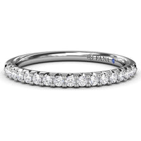 Delicate Pavé Round Diamond Wedding Band by Fana - 0.10 Carat Total Diamond Weight