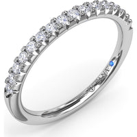Delicate Pavé Round Diamond Wedding Band by Fana - 0.10 Carat Total Diamond Weight