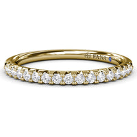 Delicate Pavé Round Diamond Wedding Band by Fana - 0.10 Carat Total Diamond Weight