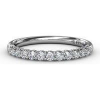 Delicate Shared-Prong Anniversary Band with Round Diamonds by Fana - 0.28 Carat Total Diamond Weight