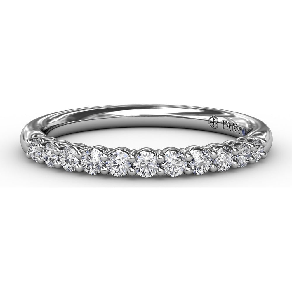 Delicate Shared-Prong Anniversary Band with Round Diamonds by Fana - 0.28 Carat Total Diamond Weight