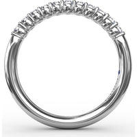 Delicate Shared-Prong Anniversary Band with Round Diamonds by Fana - 0.28 Carat Total Diamond Weight