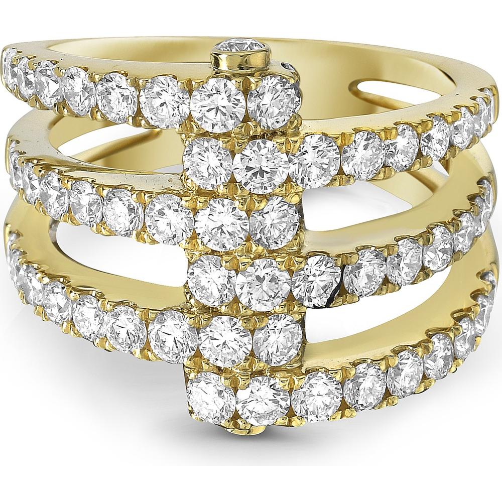 Diamond Apparatus Ring in 18K Yellow Gold by Charles Krypell