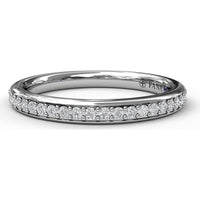 Diamond Band with Pavé Set Round Diamonds by Fana - 0.20 Carat Total Diamond Weight