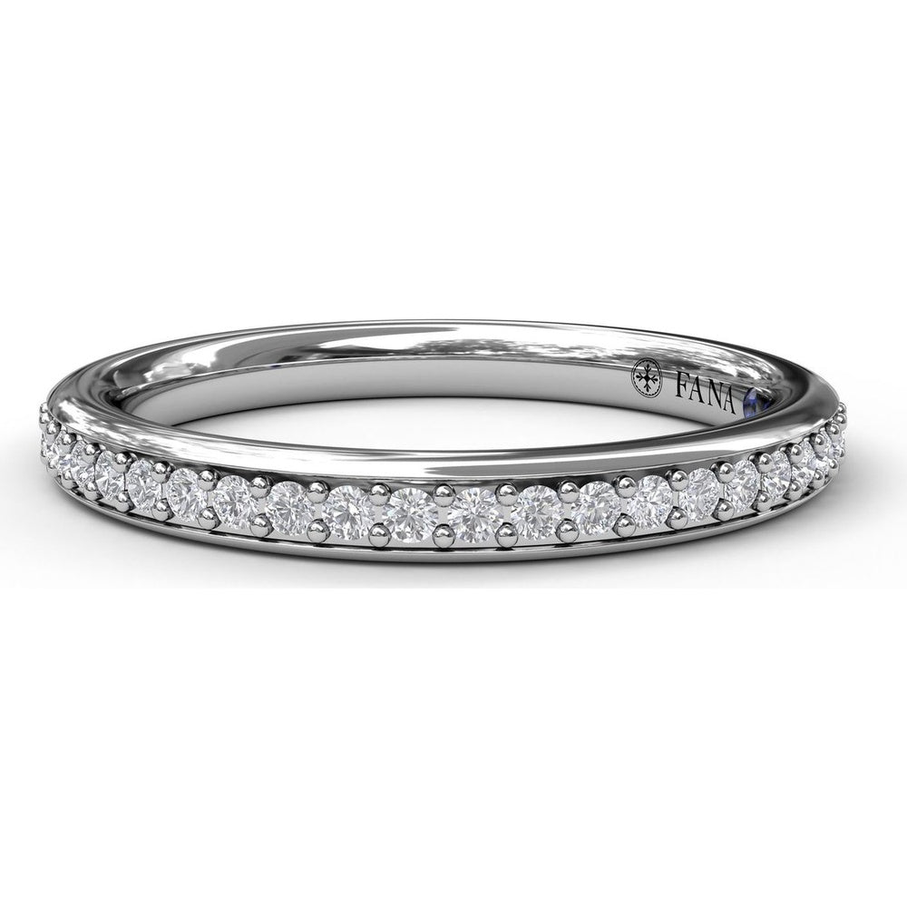 Diamond Band with Pavé Set Round Diamonds by Fana - 0.20 Carat Total Diamond Weight