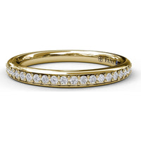 Diamond Band with Pavé Set Round Diamonds by Fana - 0.20 Carat Total Diamond Weight