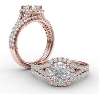 Diamond Band with Pavé Set Round Diamonds by Fana - 0.28 Carat Total Diamond Weight