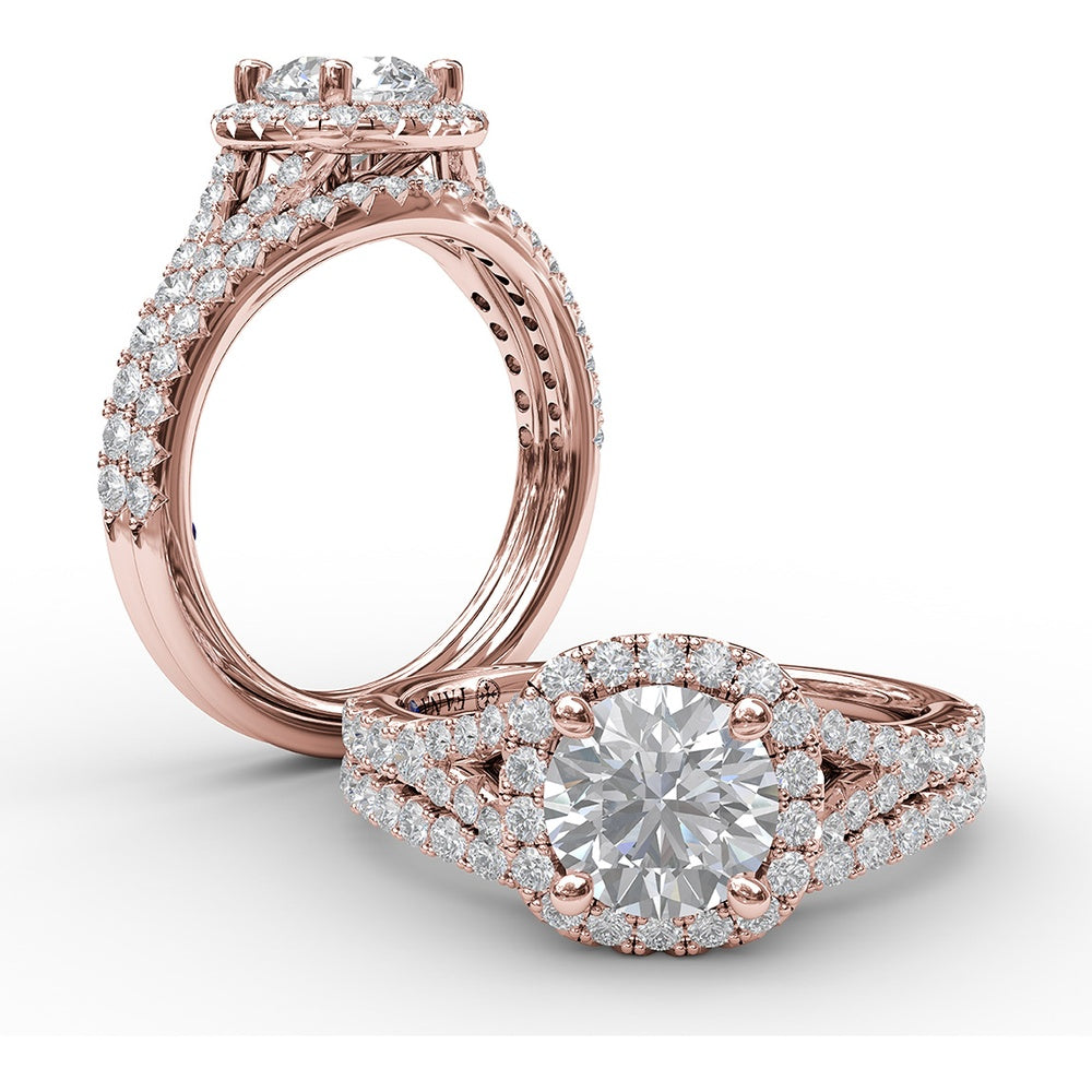 Diamond Band with Pavé Set Round Diamonds by Fana - 0.28 Carat Total Diamond Weight