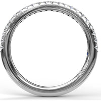 Diamond Band with Pavé Set Round Diamonds by Fana - 0.28 Carat Total Diamond Weight