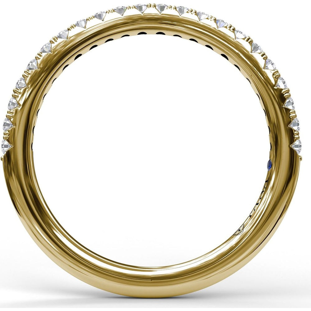Diamond Band with Pavé Set Round Diamonds by Fana - 0.28 Carat Total Diamond Weight