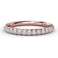 Diamond Band with Pavé-Set Round Diamonds by Fana - 0.31 Carat Total Diamond Weight