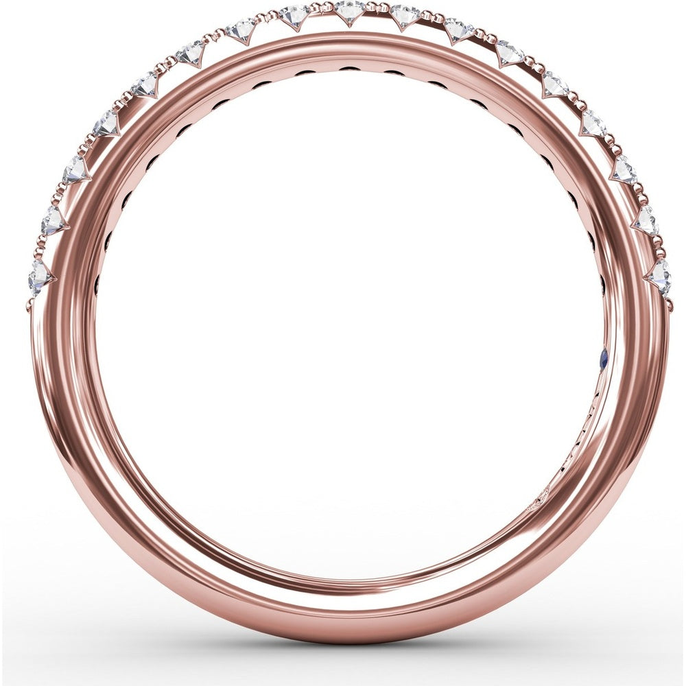 Diamond Band with Pavé-Set Round Diamonds by Fana - 0.31 Carat Total Diamond Weight