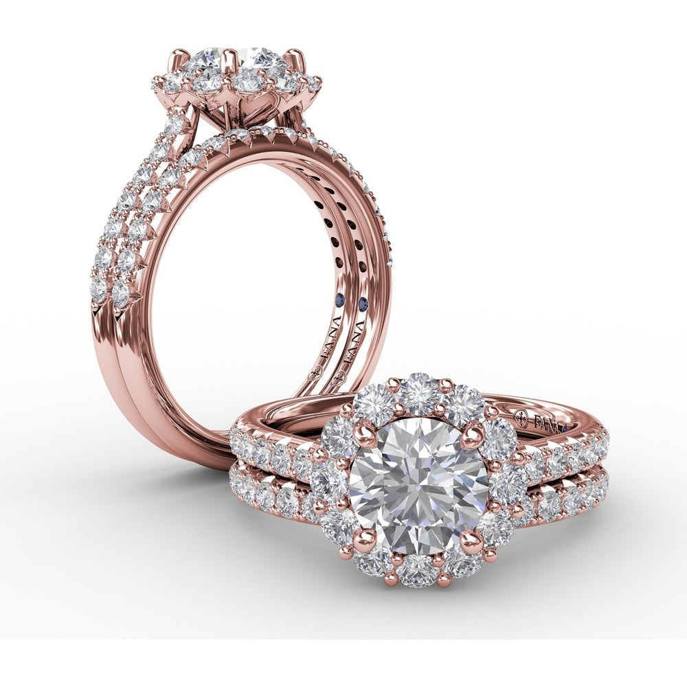 Diamond Band with Pavé-Set Round Diamonds by Fana - 0.31 Carat Total Diamond Weight