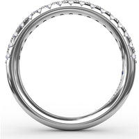Diamond Band with Pavé-Set Round Diamonds by Fana - 0.31 Carat Total Diamond Weight