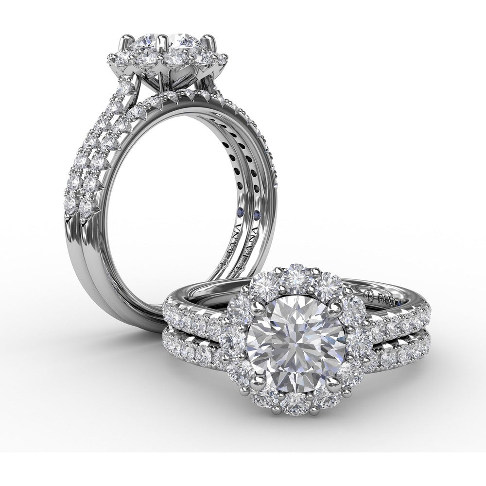 Diamond Band with Pavé-Set Round Diamonds by Fana - 0.31 Carat Total Diamond Weight
