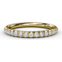 Diamond Band with Pavé-Set Round Diamonds by Fana - 0.31 Carat Total Diamond Weight