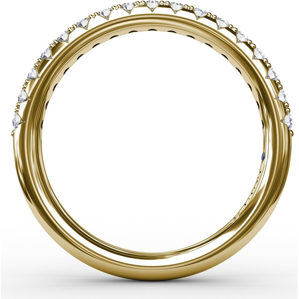 Diamond Band with Pavé-Set Round Diamonds by Fana - 0.31 Carat Total Diamond Weight