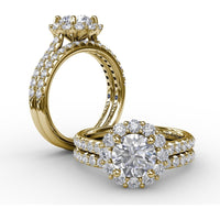 Diamond Band with Pavé-Set Round Diamonds by Fana - 0.31 Carat Total Diamond Weight
