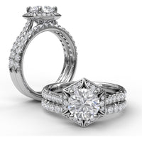 Diamond Band with Shared-Prong Round Diamonds by Fana - 0.32 Carat Total Diamond Weight