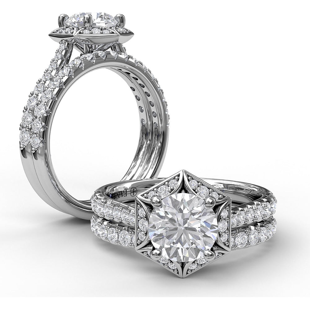 Diamond Band with Shared-Prong Round Diamonds by Fana - 0.32 Carat Total Diamond Weight