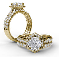 Diamond Band with Shared-Prong Round Diamonds by Fana - 0.32 Carat Total Diamond Weight