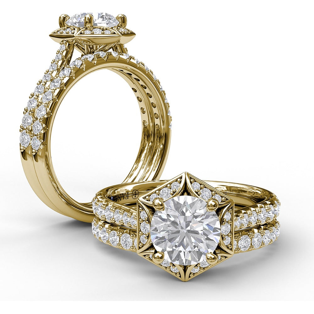 Diamond Band with Shared-Prong Round Diamonds by Fana - 0.32 Carat Total Diamond Weight