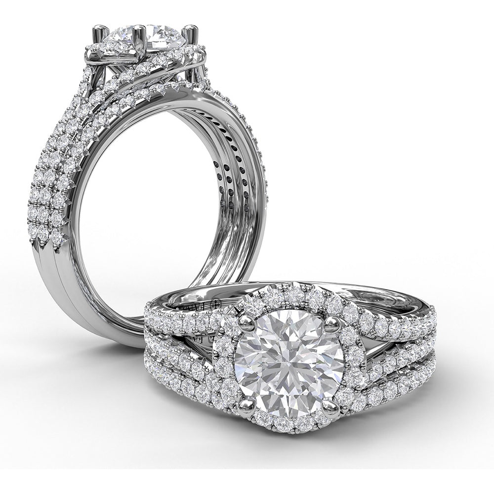 Diamond Band with Shared-Prong Set Round Diamonds by Fana - 0.22 Carat Total Diamond Weight