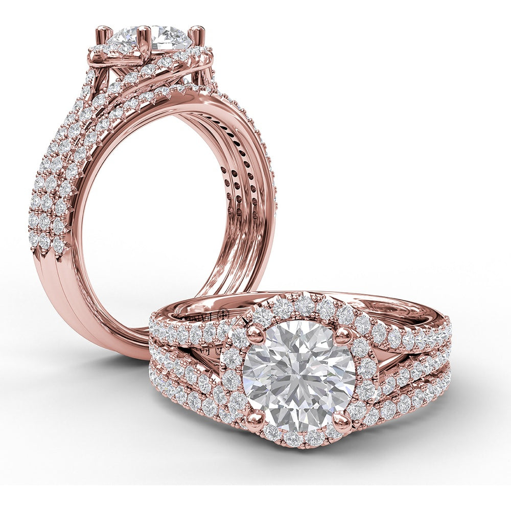 Diamond Band with Shared-Prong Set Round Diamonds by Fana - 0.22 Carat Total Diamond Weight