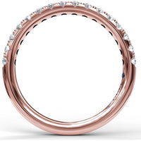 Diamond Band with Shared-Prong Set Round Diamonds by Fana - 0.31 Carat Total Diamond Weight