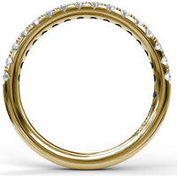 Diamond Band with Shared-Prong Set Round Diamonds by Fana - 0.31 Carat Total Diamond Weight
