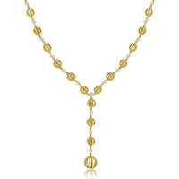 Diamond Birdcage Lariat Necklace in 18K Yellow Gold by Charles Krypell