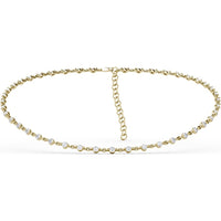 Diamond Choker Necklace with Prong-Set Round Diamonds by Fana - 3.99 Carat Total Diamond Weight