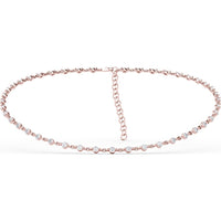 Diamond Choker Necklace with Prong-Set Round Diamonds by Fana - 3.99 Carat Total Diamond Weight